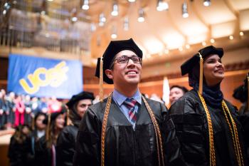 graduates in auditorium