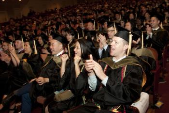Graduates cheer