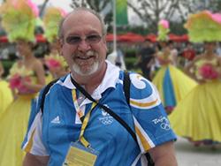 Peter Ambrose, PharmD, at the 2008 Beijing Olympics