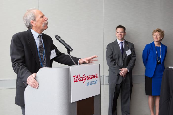 Guglielmo at Walgreens at UCSF podium